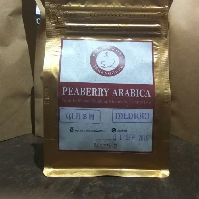 

Kopi Lanang - Peaberry Arabika Temanggung Roast Bean 250gr - kkp2176