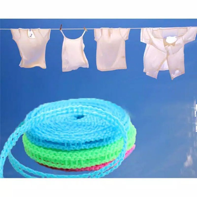 {HJ_888}TALI JEMURAN 5 METER  CLOTHES LINE LAUNDRY BAJU JEMURAN