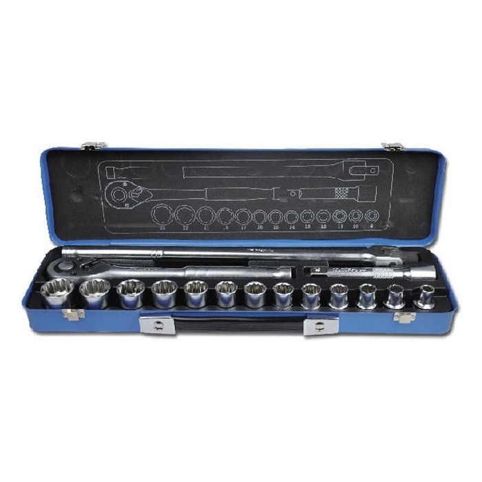 socket set 17pcs MULTIPRO kunci sok kunci socket set