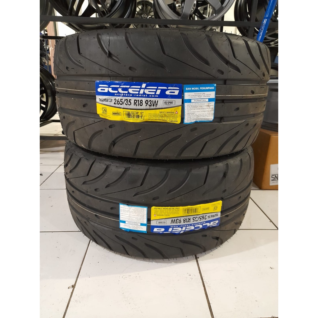 BAN MOBIL SEMI SLICK MERK ACCELERA UKURAN 265 35 RING 18