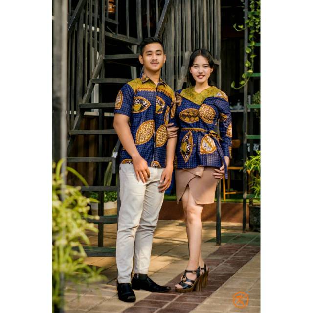 COUPLE ATASAN BATIK BLUS BATIK KEMEJA BATIK PRIA