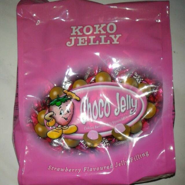 

Koko Jelly Choco Jelly Strawberry 750gr Coklat Jeli Strawberi