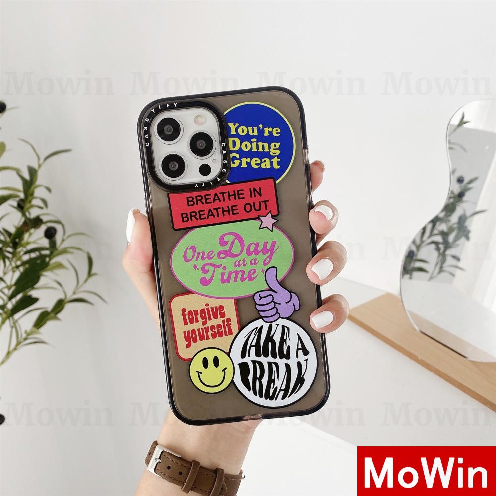 Mowin - iPhone Case Silicone Soft Case Clear Case Shockproof Black Grey Graffiti Compatible for iPhone 11 iPhone 12 Pro Max iPhone 7 8 Plus 8 Pro iphone SE 8plus X 7plus mini 12 Max 11 XS Xr SE2020 MAX