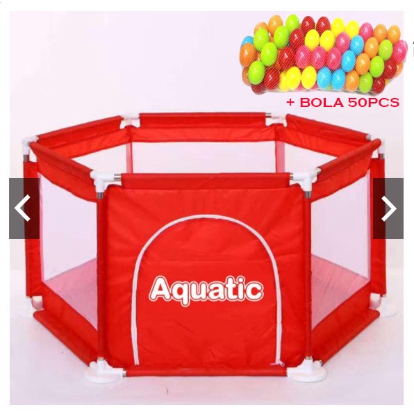 SNI ! PLAYPEN Aquatic  PLAYPEN PAGAR MAIN ANAK PAGAR BAYI PAGAR ANAK BABY FENCE PLAY FENCE KOLAM MANDI BOLA KIDDAILY