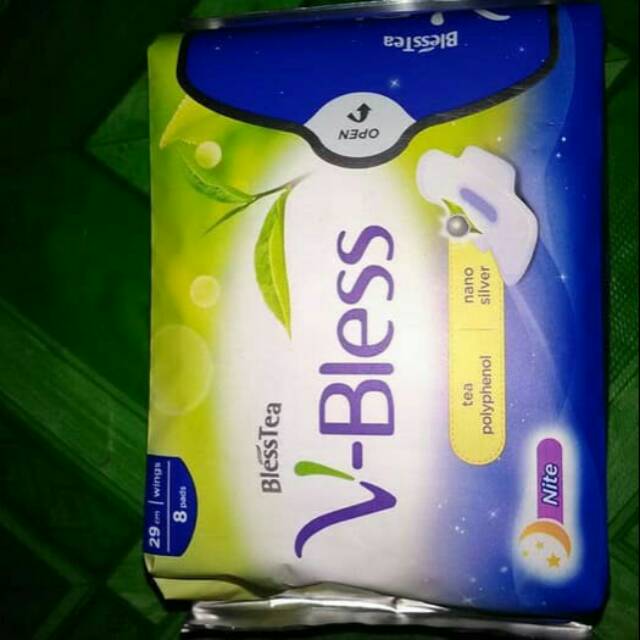 V-bless vbless vbles v bless bless nite malam pembalut softex softeks herbal