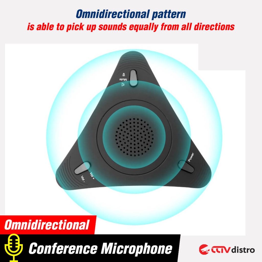 U08 Mic Speaker USB Conference Microphone Portable Mikrofon PC Laptop Komputer Desktop Microfon Condenser Portabel Omnidirectional