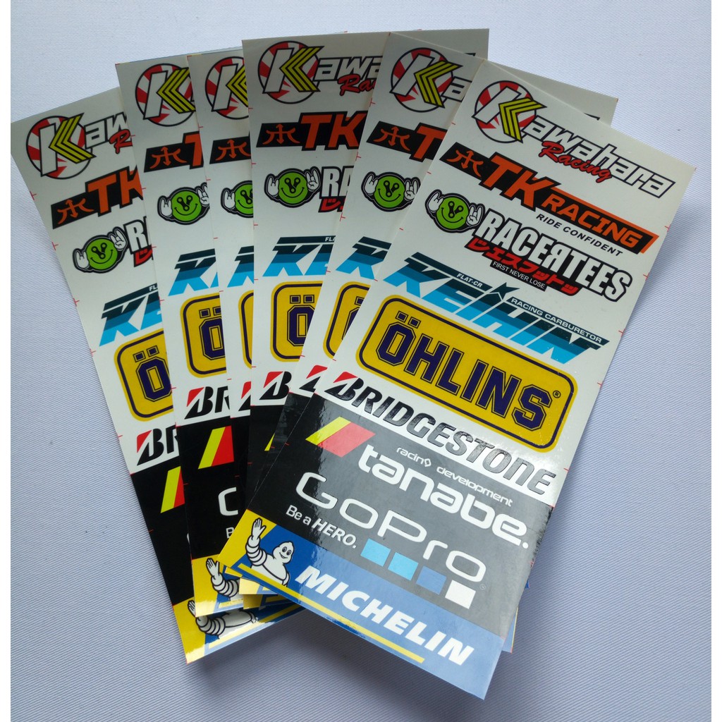 Stiker Racing  Pack Kecil / Stiker Motor / Sticker Honda - Ohlins Kawahara