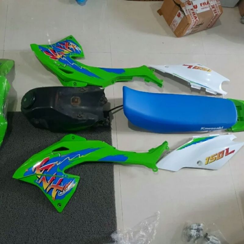 COVER SET COFER SET COVER SET BODY SET KLX BF KLX G ORIGINAL ORI ASLI COPOTAN MOTOR NORMAL MULUS