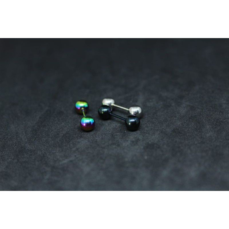 Anting barbel lidah Bandul Besar / Anting Barbel 1cm / Tindik Lidah Titanium