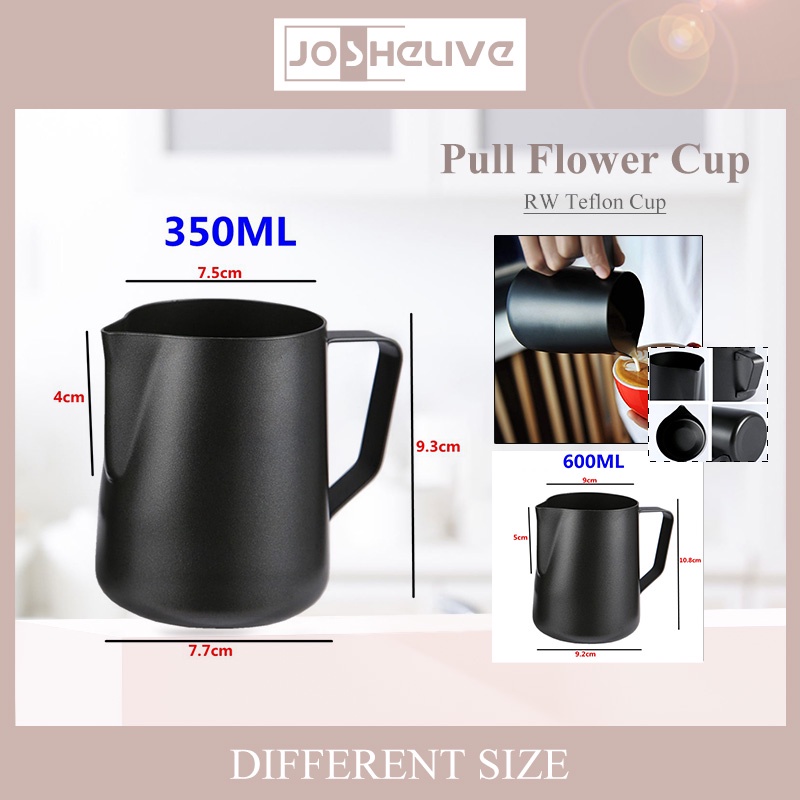 Pitcher Susu Kopi Espresso Latte Bahan Stainless Steel Anti Lengket Untuk Barista