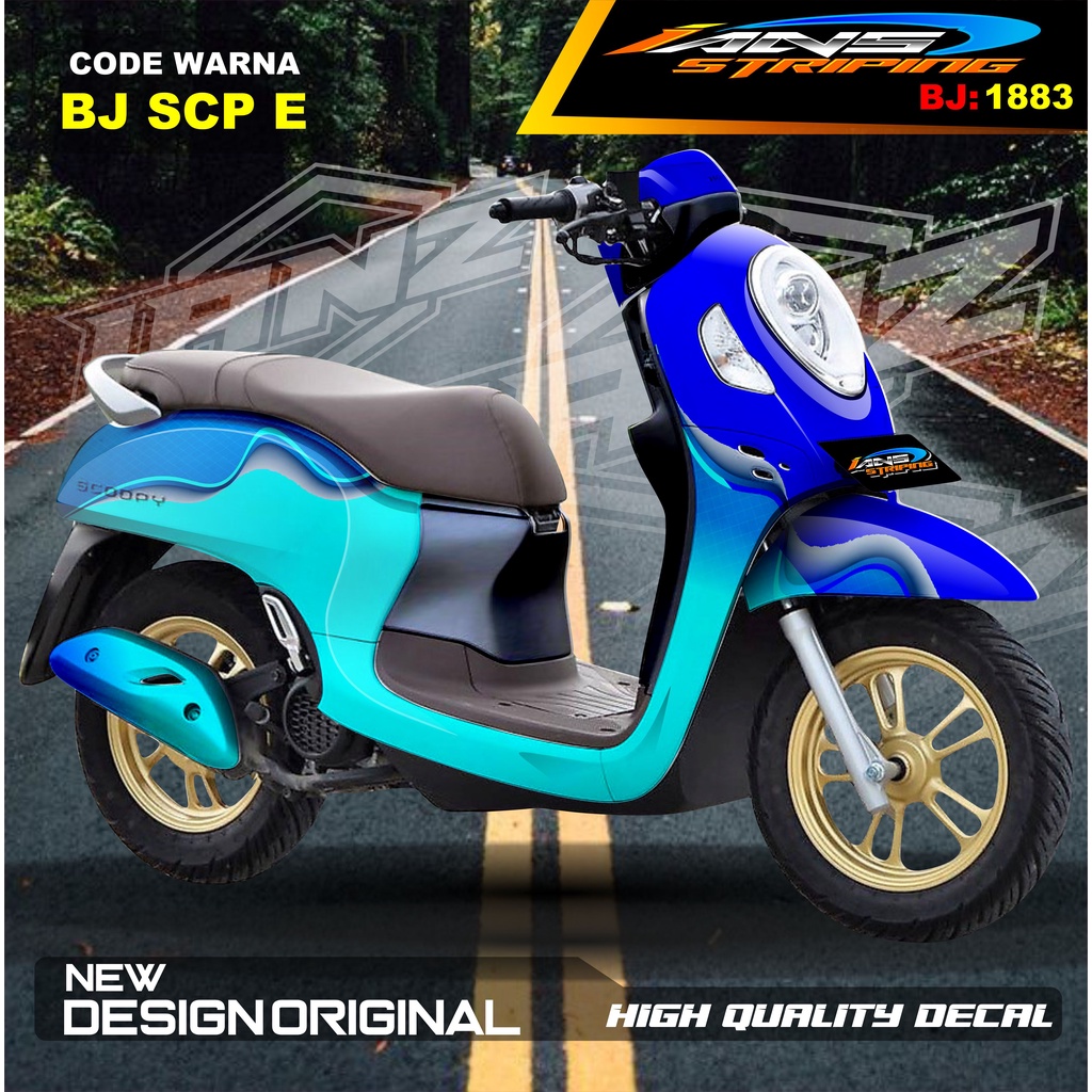 STICKER DECAL FULL BODY SCOOPY / STICKER ALL NEW SCOOPY / STIKER FULL BODY SCOOPY TERMURAH / STIKER MOTOR SCOOPY / STIKER MOTOR