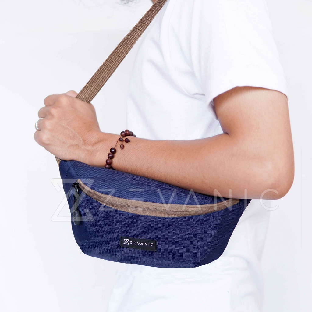 Waistbag / Waisbag / Waitsbag / Alvin Tas Pinggang Pria Trendy Bahan Cordura Premium  | Devva.Id