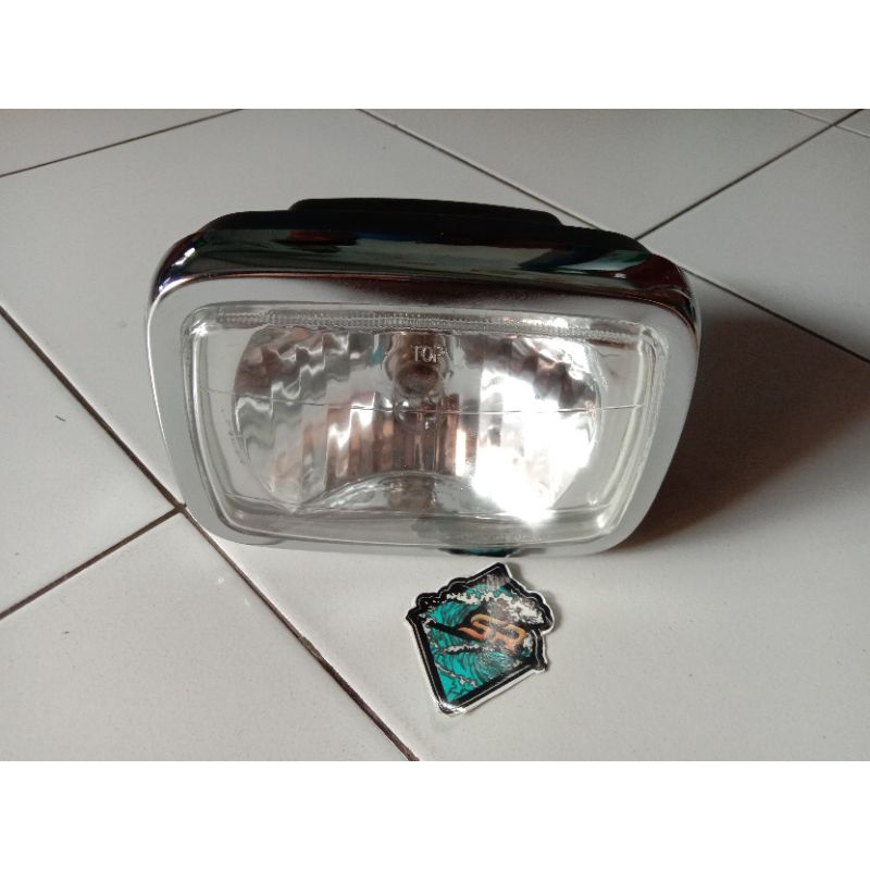 reflektor lampu depan honda win 100 tua old repro mirip original headlamp win 100