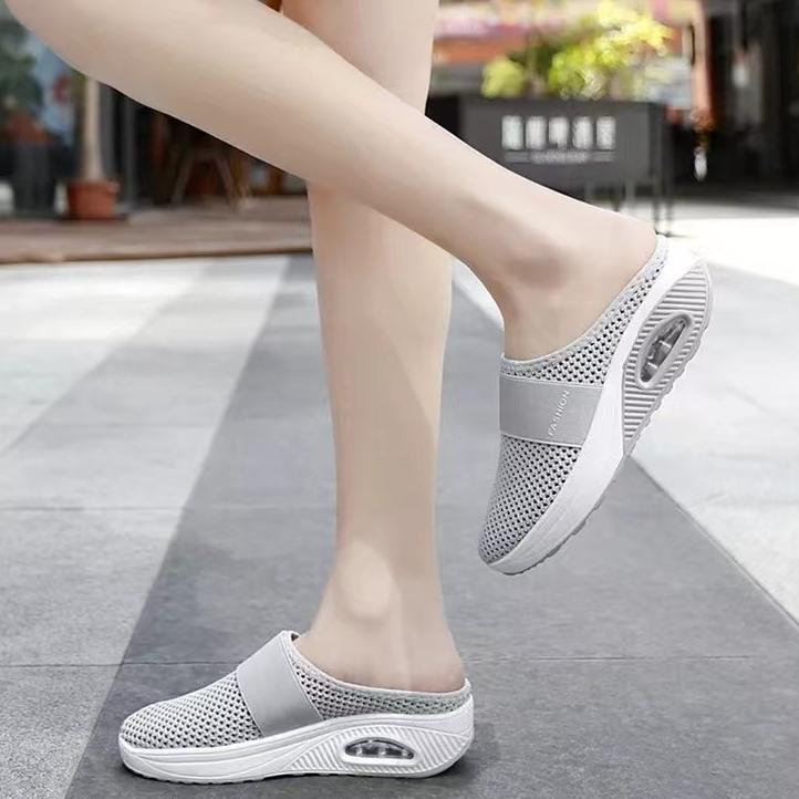 Serbuuuu.. Lalafunny Sepatu bantalan udara  non-slip sol tebal Muller shoes Sandal berjalan ringan