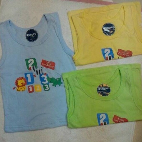 Ridges Singlet warna Sablon motif