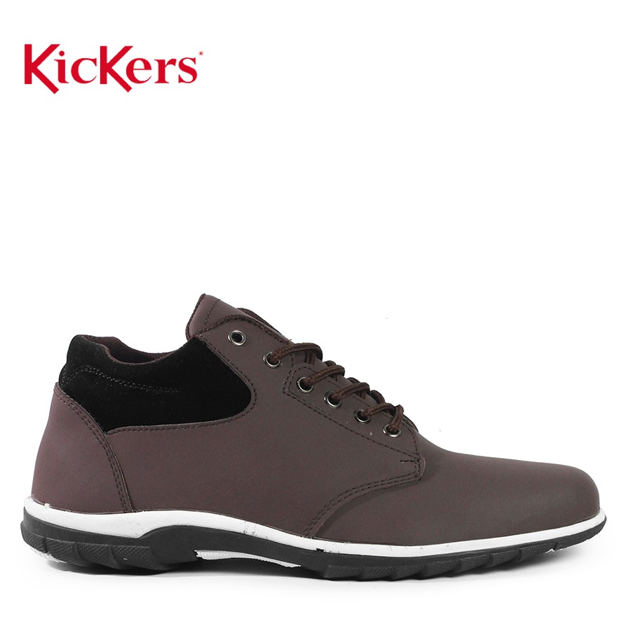 MS SHOP - SALE!!! Sepatu Casual Pria Kickers WR Coklat Kasual Bertali Kerja Kantor Kuliah Terlaris