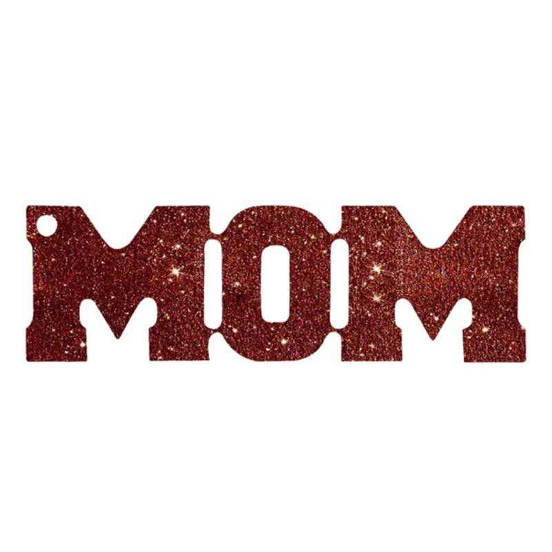 SIY  MOM Shape  Key Chain Epoxy Resin Silicone Mold for Diy Unique Gift