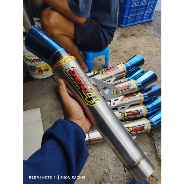 Silencer knalpot daeng full stainles suara bas gahar