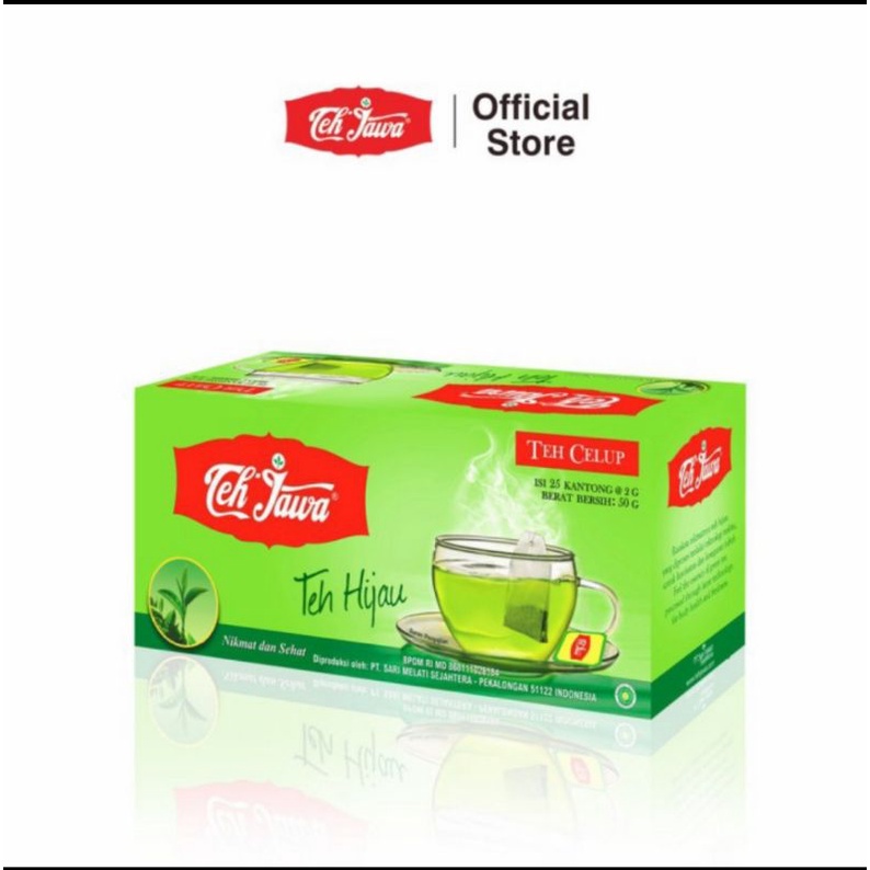 

teh Jawa green tea / teh hijau celup 25's