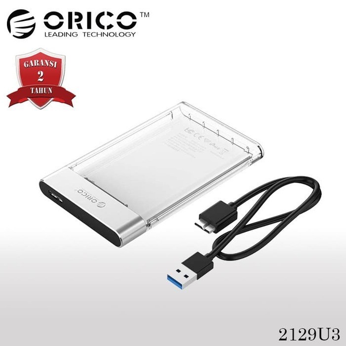 ORICO 2129U3 HDD / SSD Enclosure 2.5&quot; USB3.0 - Transparant