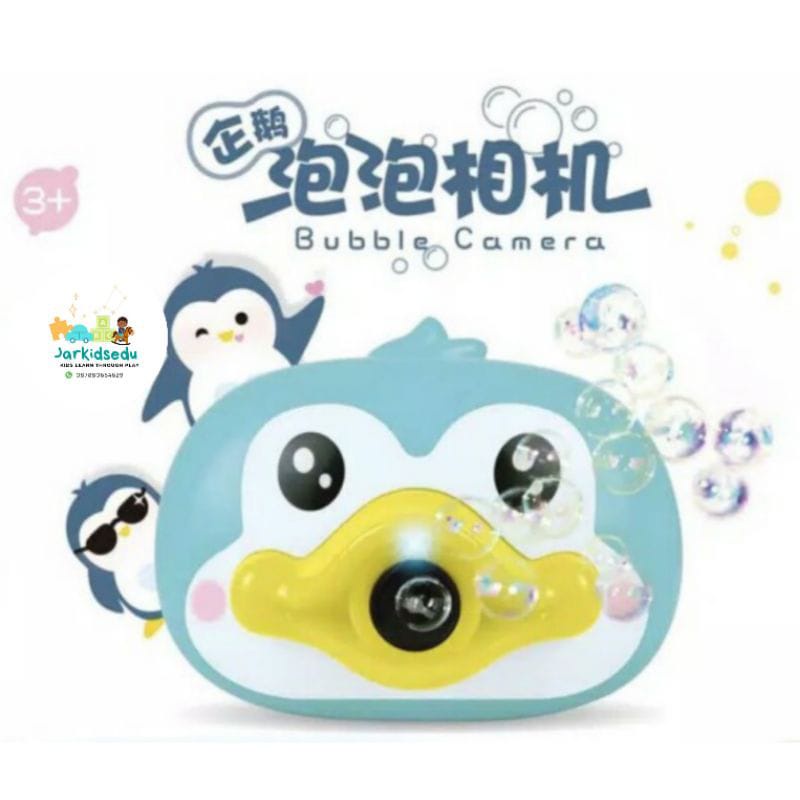 [FREE BUBBLE] Mainan Anak Bubble Camera Elektrik Kamera Gelembung Sabun 1kg muat 3pcs