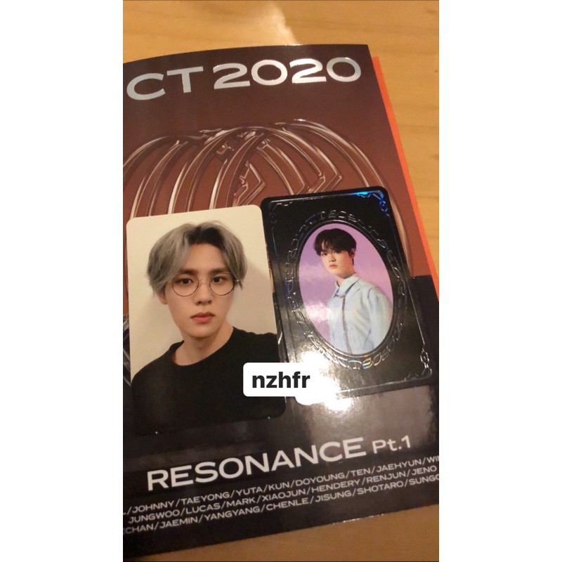 nct 2020 resonance future album kun photocard pc yearbook chenle