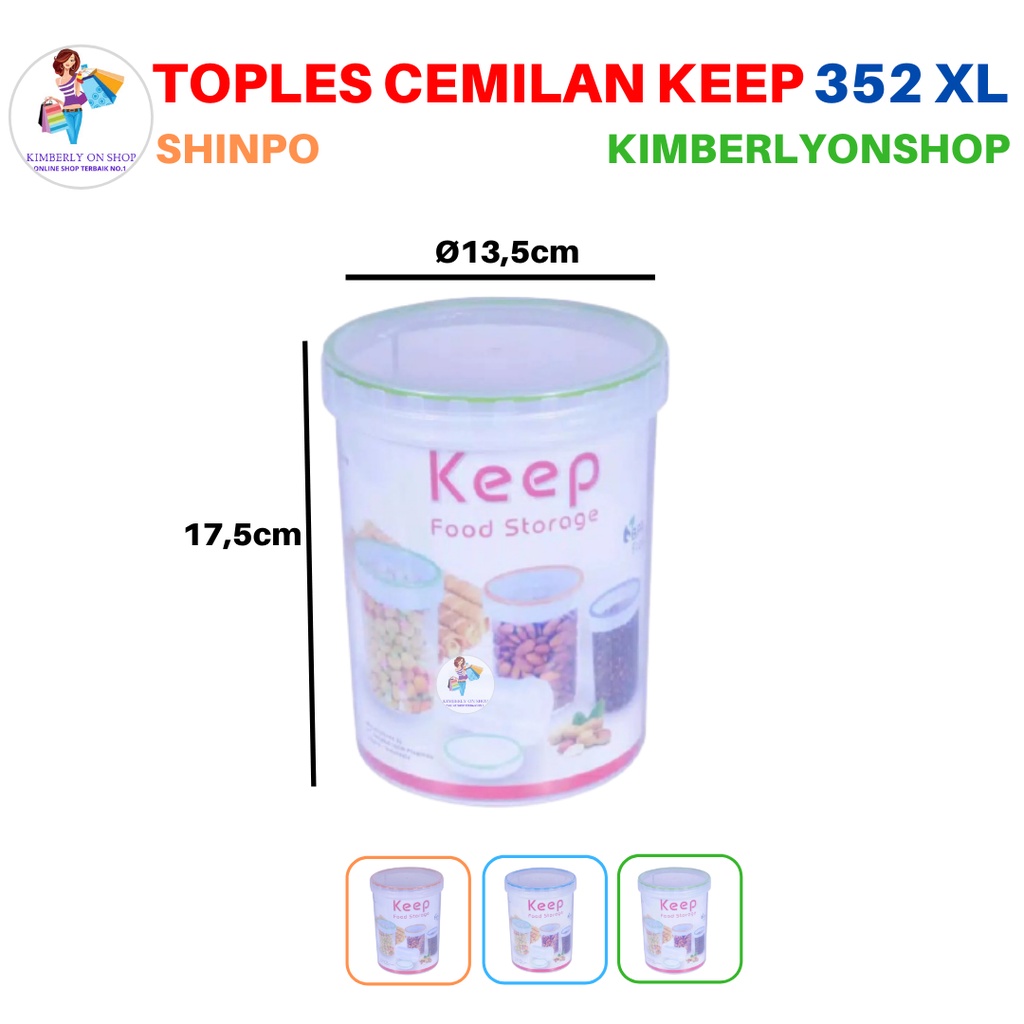 Toples Plastik SerbaGuna Tempat cemilan Sealware 352 XL Shinpo