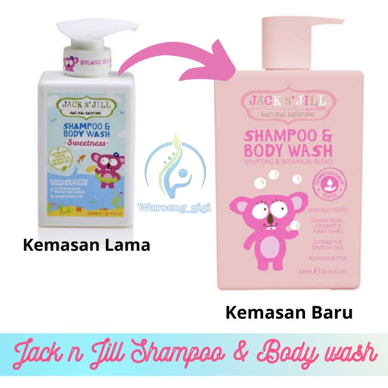 Jack n Jill Shampoo And Bodywash 300ml Pump