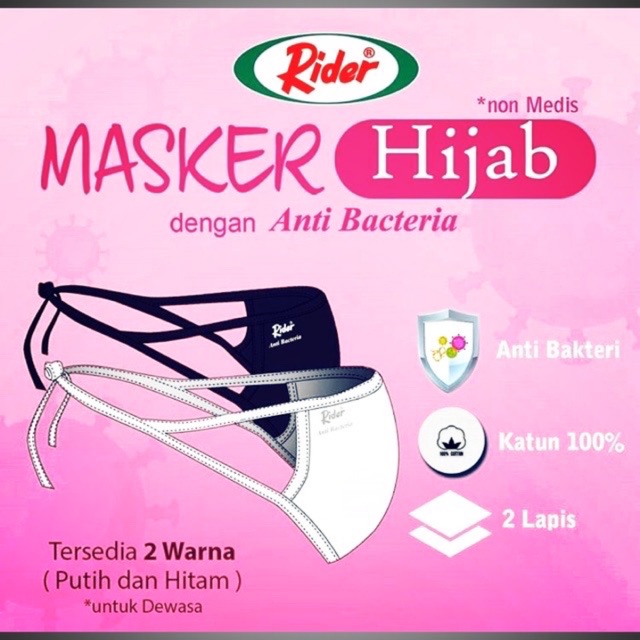 MASKER RIDER HIJAB ORIGINAL 100%