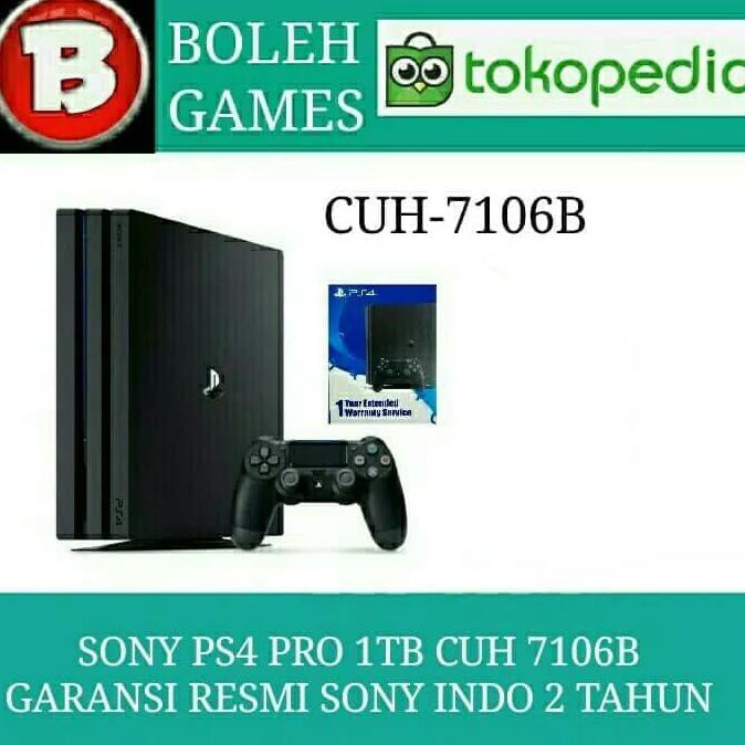 PS4 PRO 1TB CUH 7106B GARANSI RESMI SONY - ProTdkPaket