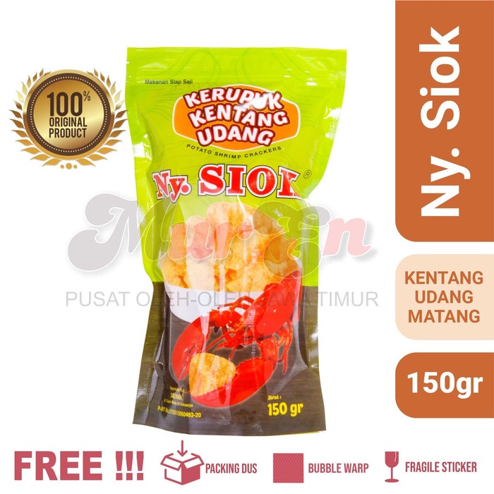 

TERLARIS Kerupuk / Krupuk Kentang Udang Matang Ny Siok Mur En