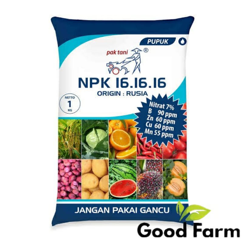 PUPUK NPK 16 16 16 | NPK | KEMASAN 250GR