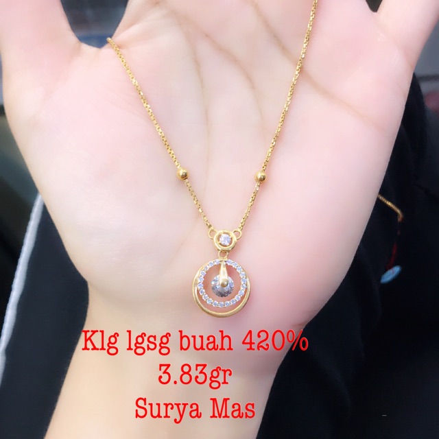 Kalung langsung buah emas 420%