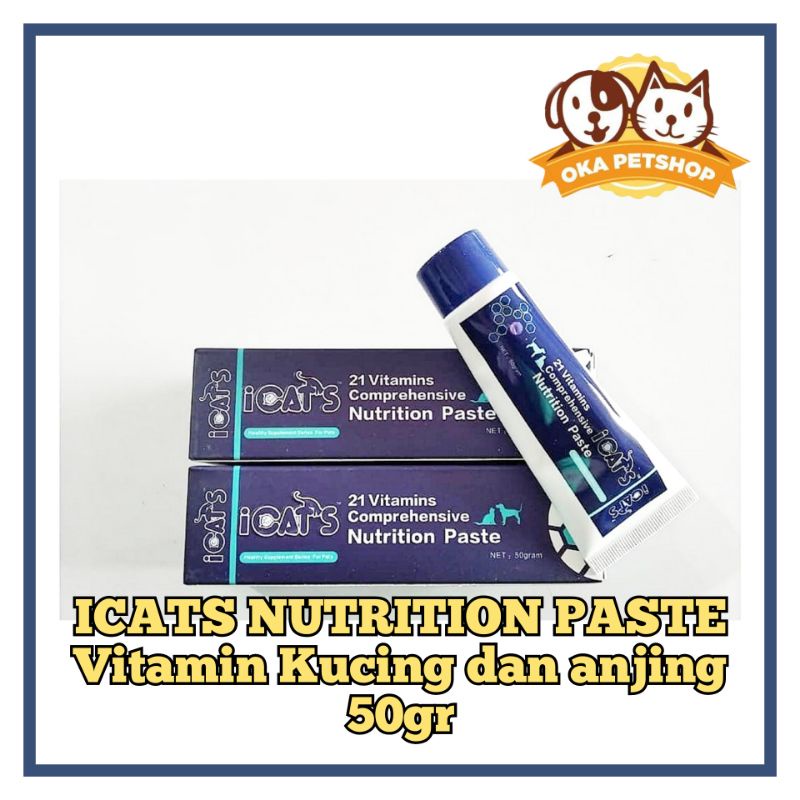 Vitamin iCat's Nutition Paste 50gr - Multivitamin Kucing