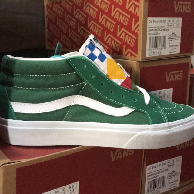 vans sk8 mid reissue green