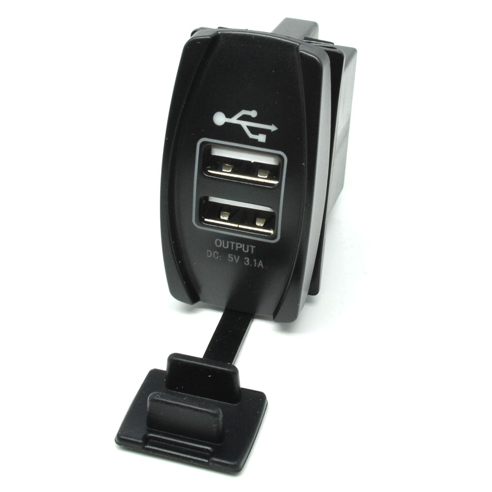 YCCPAUTO USB Charger Motor 2 Port DC 12-24V - CJ-L040