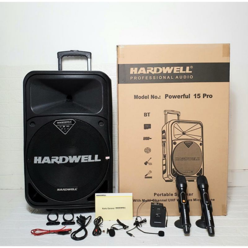 speaker portable Hardwell Power full 15 pro.speaker aktif