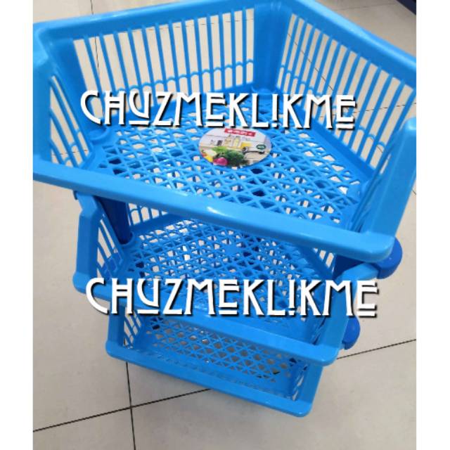 Rak sudut lion star susun 3/Rak serbaguna lion star A-19/multi rack lion star/Rak plastik susun 3