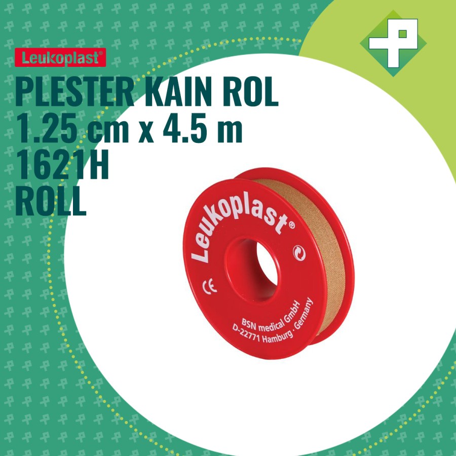 Leukoplast 1,25cm x 4,5m 1621H / Plester Kain Rol Leukoplast per Roll