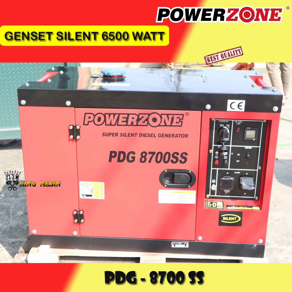 MESIN GENSET SILENT 6500 WATT PDG-8700 SS