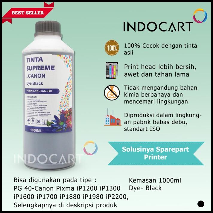 Indocart Tinta Refill Canon Pg40 Pg47 Pg740 Pg745 Pg810 Pg830-Dye-1Kg