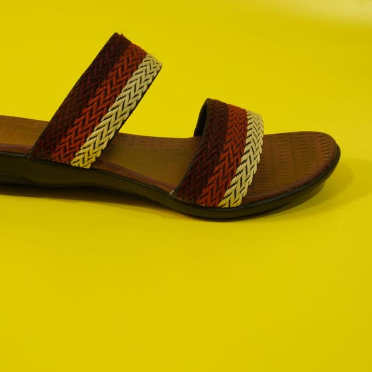 ✷ GRACE [RAJUT BAN 2] Sandal Cewek Turki/ Sandal Wanita Rajut/ Sandal Tali Ban 2 ✩