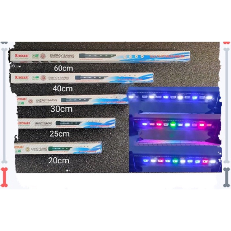 LAMPU LED AQUARIUM CELUP 3X GANTI WARNA MURAH BAGUS UKURAN MULAI DARI UKURAN 20CM SAMPAI 60CM