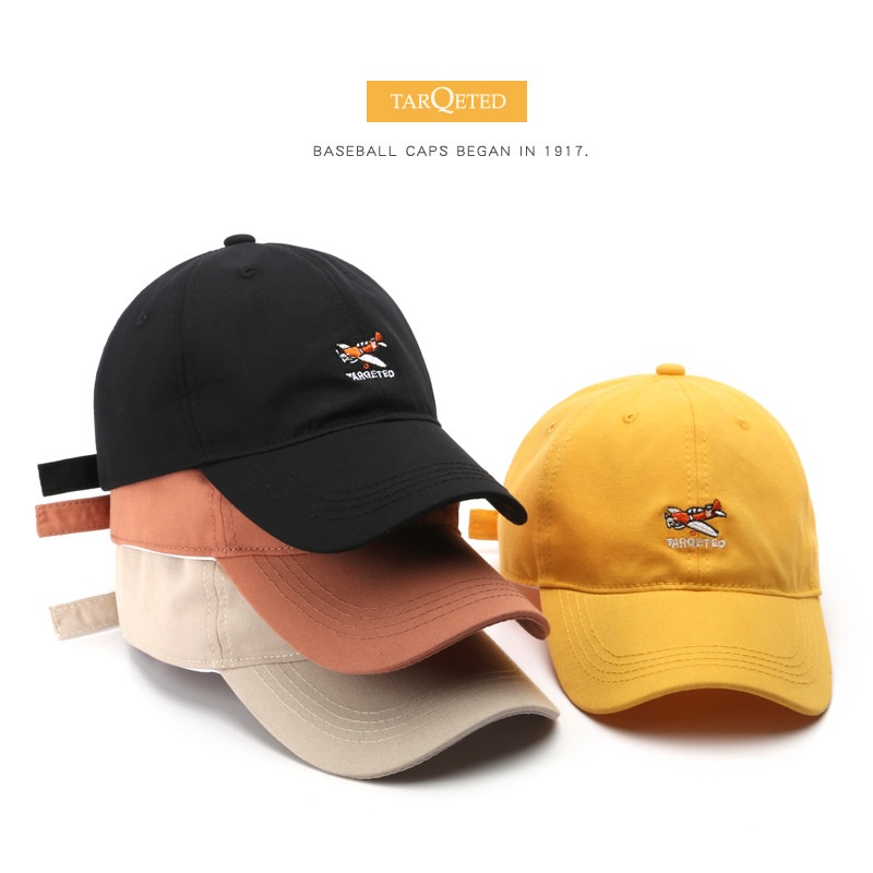 HATSAVENUE-219 Topi Baseball Korean Fashion Bordir Taroet Eo Lembut Unisex