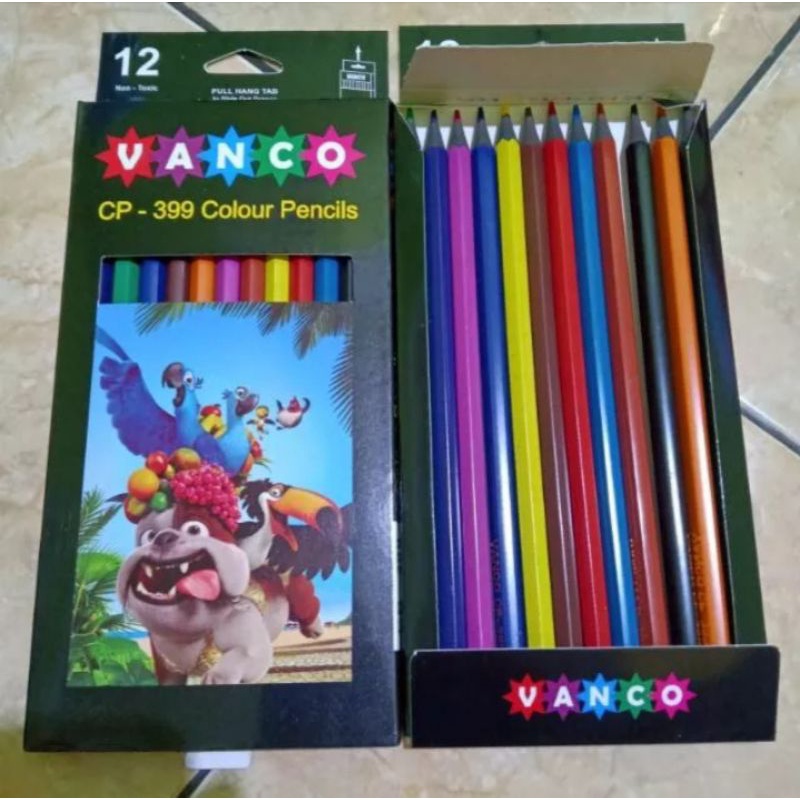 

Pensil Warna VANCO cp -399 panjang 1 SET (12 batang)/colour pencil