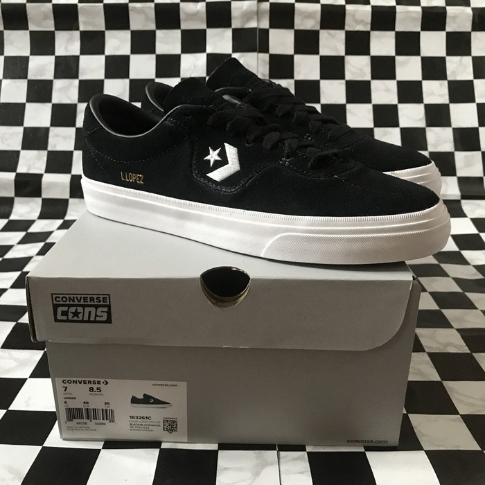 Converse Cons Louie Lopez Pro Ox Black White Original