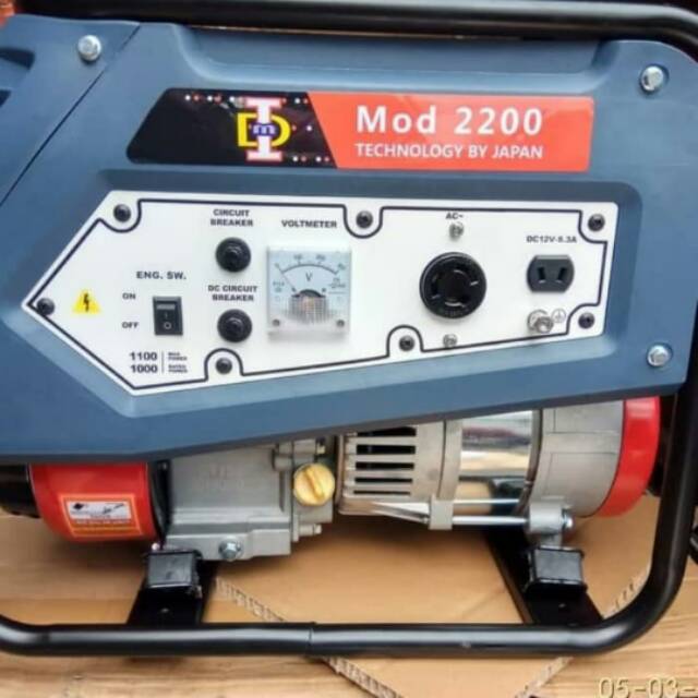 Mesin Genset Bensin Generator 1000 Watt merk IMD Mod 2200