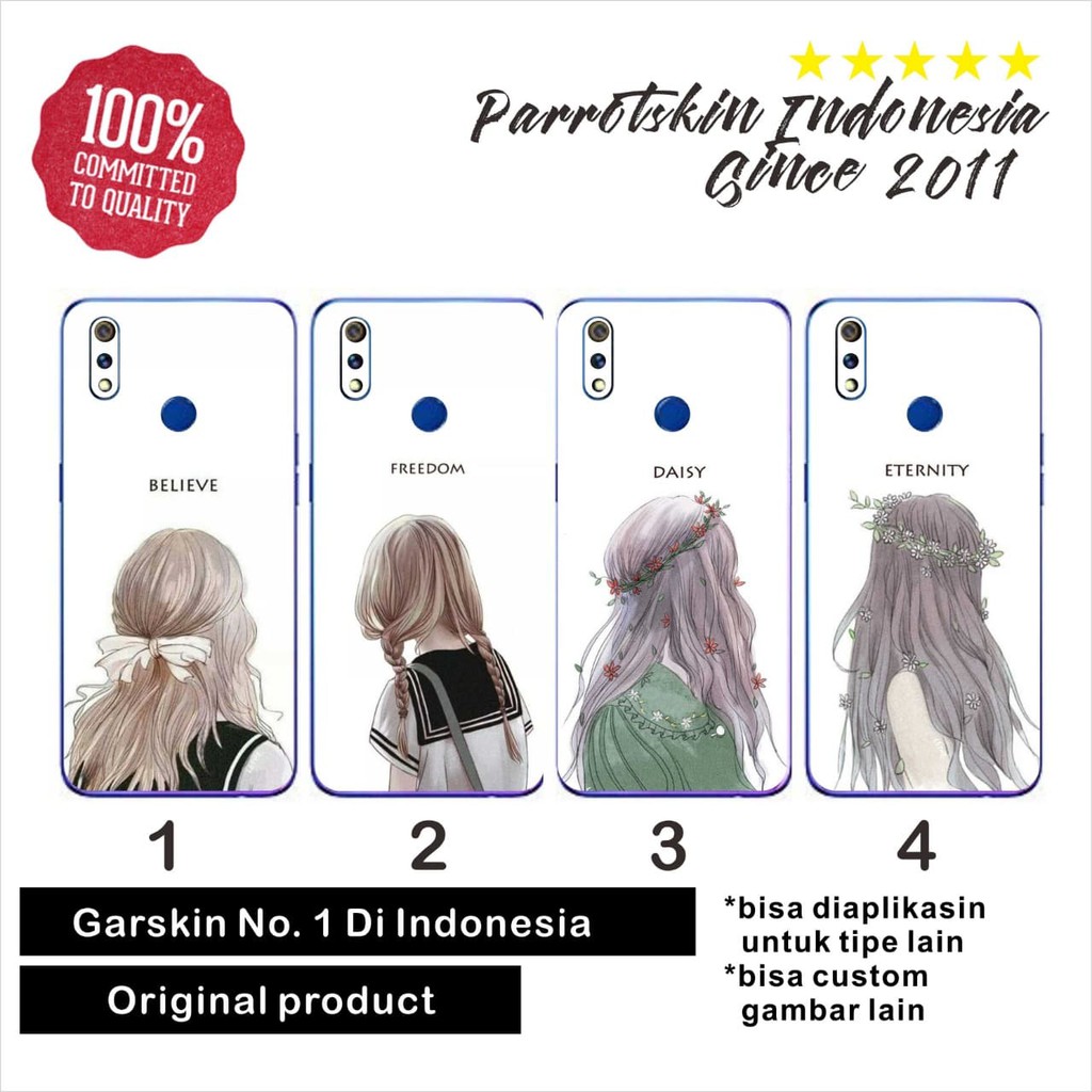 Garskin skin Iphone 4 5 6 7 X dll Girly back case