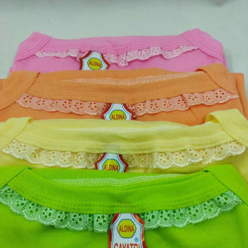 12PCS KAOS RENDA WARNA CANTIK M L XL 3L - ALEXA GROSIR