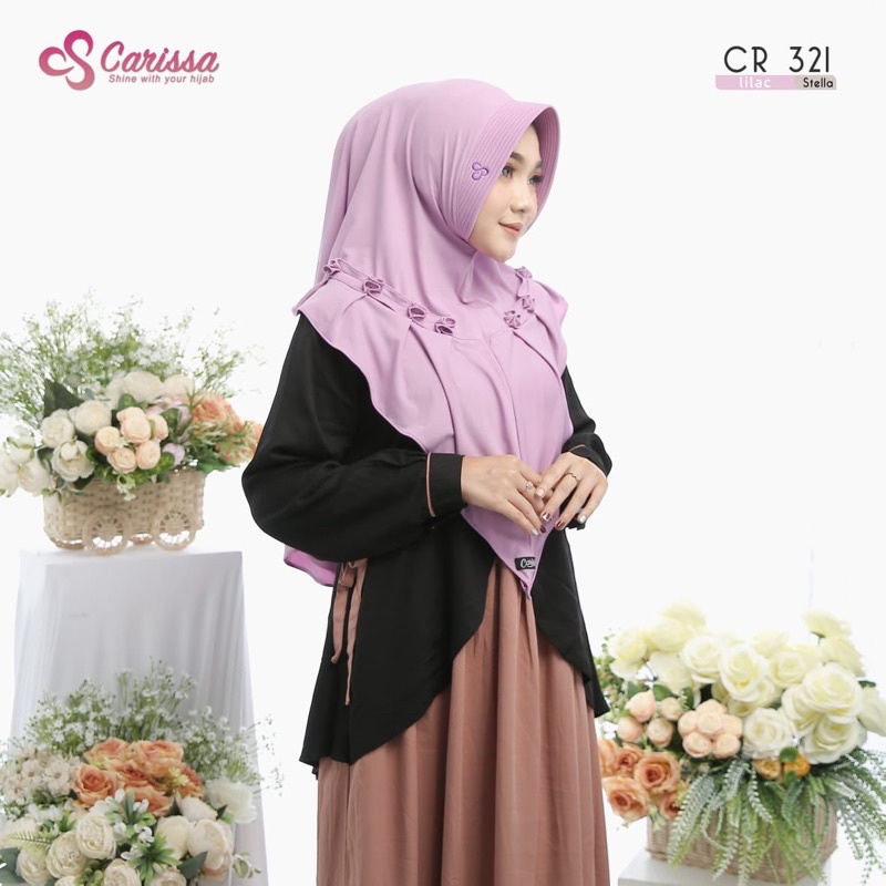 Bergo / Khimar Carissa Bahan Jersey Stella